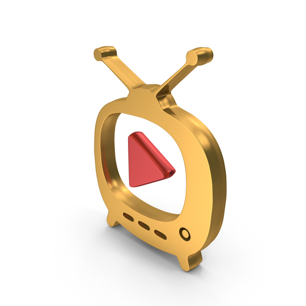 Symbols: Gold TV Play Symbol PNG & PSD Images