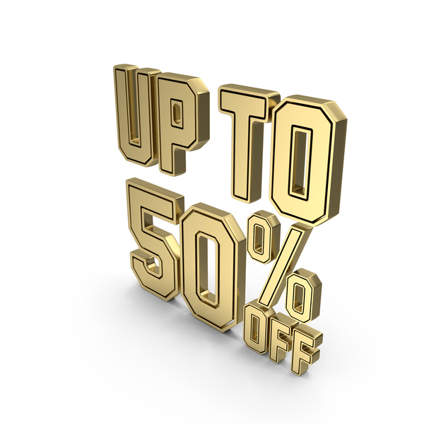 Symbols: Gold Up To 50% Off Symbol PNG & PSD Images