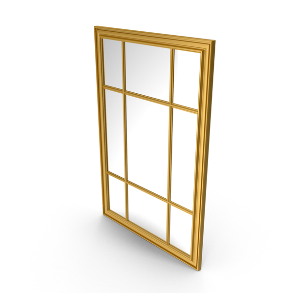 Gold Vertical Grid Mirror PNG & PSD Images