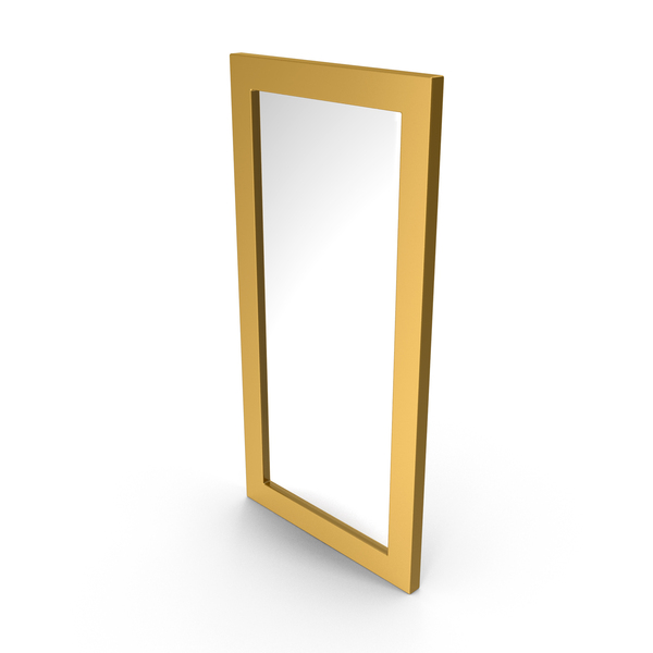 Gold Vertical Mirror PNG & PSD Images