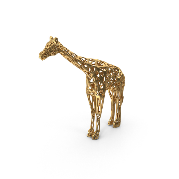 Animal Statue: Gold Voronoi Giraffe Sculpture PNG & PSD Images Animal Statue: Gold Voronoi Giraffe Sculpture PNG & PSD Images