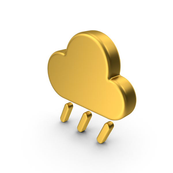 Gold Weather Icon Rain PNG Images & PSDs for Download | PixelSquid ...