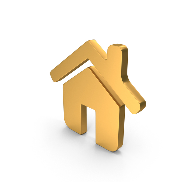 Symbols: Gold Web Home Symbol PNG & PSD Images