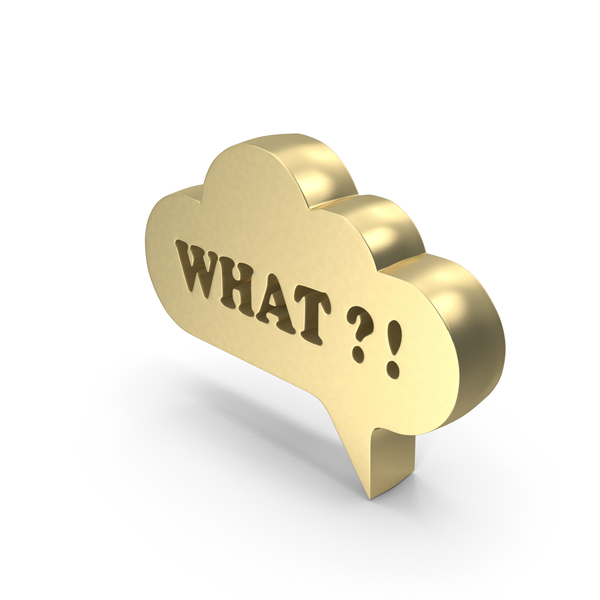 Balloon: Gold What Cloud Speech Bubble PNG & PSD Images Balloon: Gold What Cloud Speech Bubble PNG & PSD Images