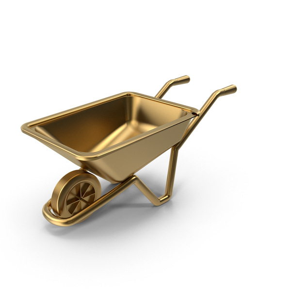 Gold Wheelbarrow PNG & PSD Images