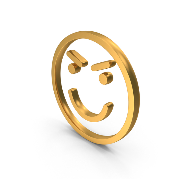 Facial Expression: Gold Wicked Smile Emoticon PNG & PSD Images Facial Expression: Gold Wicked Smile Emoticon PNG & PSD Images