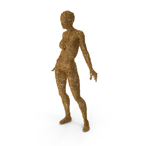 Statue: Gold Wire Sculpture Woman PNG & PSD Images Statue: Gold Wire Sculpture Woman PNG & PSD Images