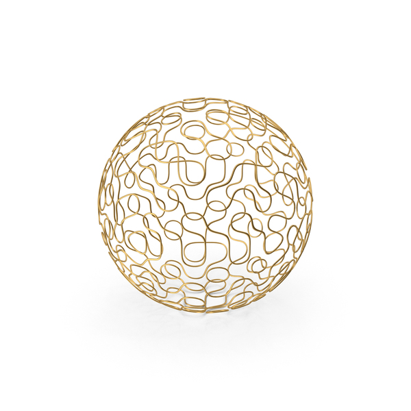 Gold Wire Sphere PNG Images & PSDs for Download | PixelSquid - S117039193