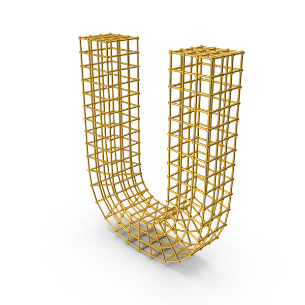 Language: Gold Wireframe Letter U PNG & PSD Images Language: Gold Wireframe Letter U PNG & PSD Images