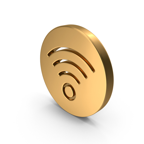 Symbols: Gold Wireless Icon PNG & PSD Images Symbols: Gold Wireless Icon PNG & PSD Images