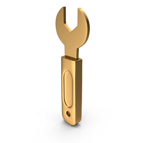 Logo: Gold Wrench Icon PNG & PSD Images