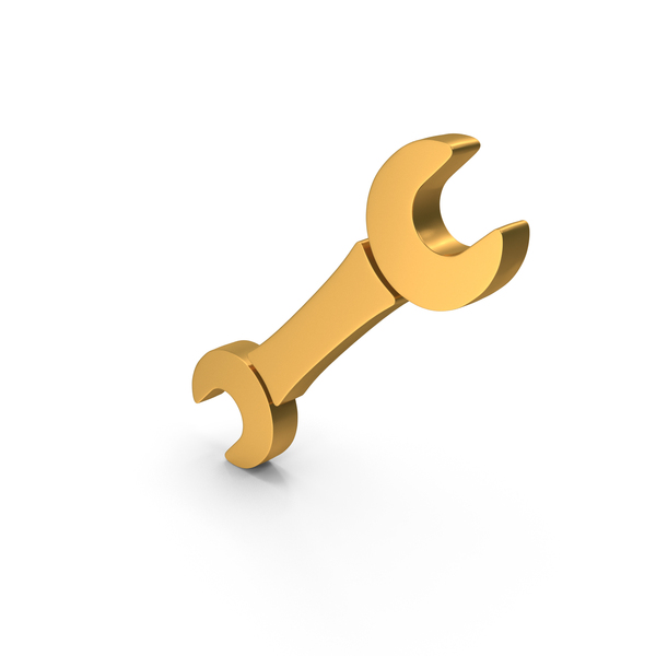 Symbols: Gold Wrench Icon PNG & PSD Images Symbols: Gold Wrench Icon PNG & PSD Images