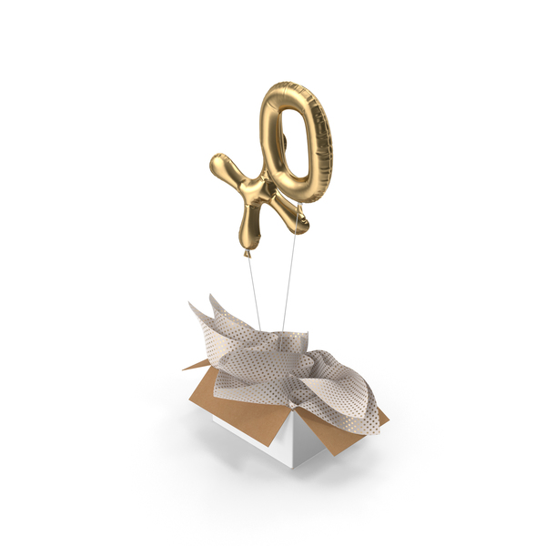 Gift: Gold XO Balloons Surprise Box PNG & PSD Images Gift: Gold XO Balloons Surprise Box PNG & PSD Images