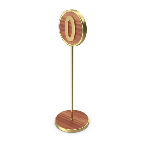 Golden 0 Number Stand PNG & PSD Images Golden 0 Number Stand PNG & PSD Images