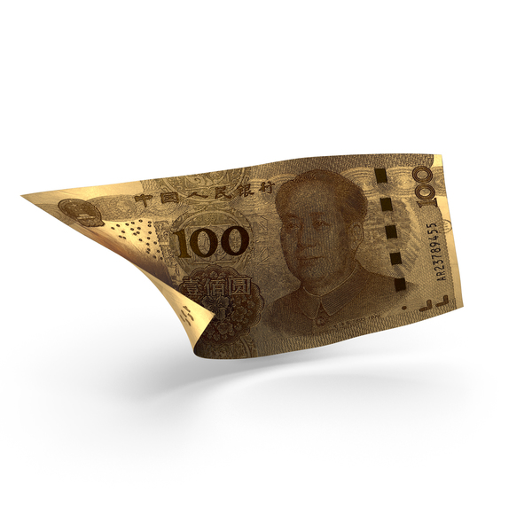 Golden 100 Chinese Yuan Banknote Bill PNG & PSD Images Golden 100 Chinese Yuan Banknote Bill PNG & PSD Images