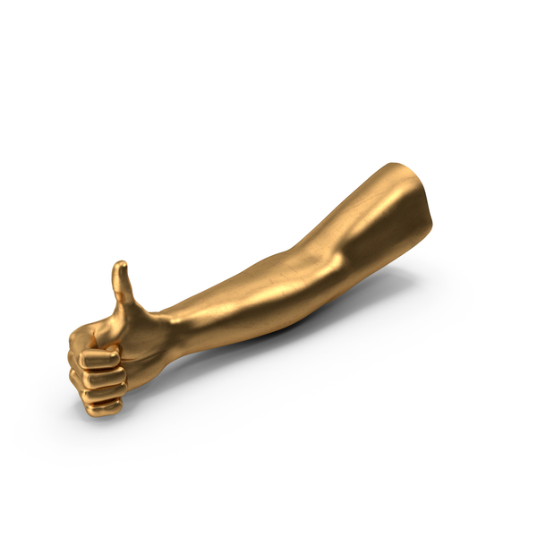 Arms: Golden Arm Thumb Up PNG & PSD Images Arms: Golden Arm Thumb Up PNG & PSD Images