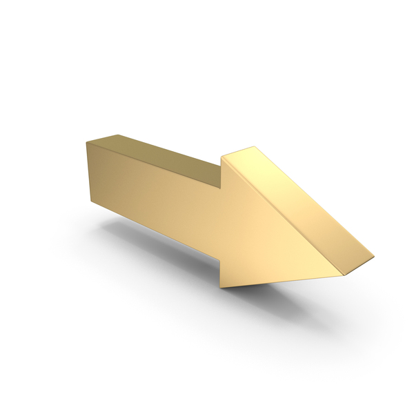 Directional: Golden Arrow PNG & PSD Images Directional: Golden Arrow PNG & PSD Images