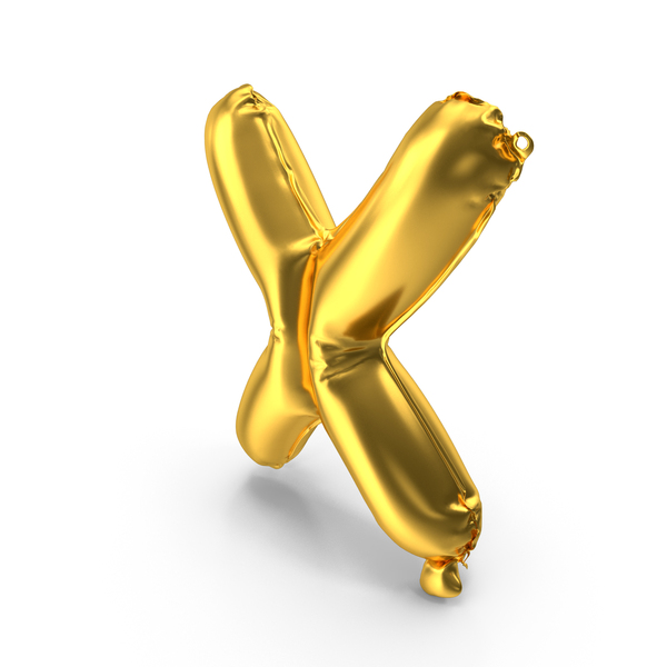 Balloons: Golden Balloon Letter X PNG & PSD Images Balloons: Golden Balloon Letter X PNG & PSD Images