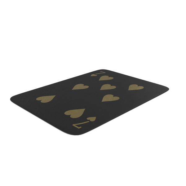 Suit: Golden Black Card Seven of Hearts Down PNG & PSD Images Suit: Golden Black Card Seven of Hearts Down PNG & PSD Images