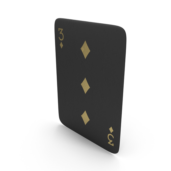 Suit: Golden Black Card Three of Diamonds PNG & PSD Images Suit: Golden Black Card Three of Diamonds PNG & PSD Images