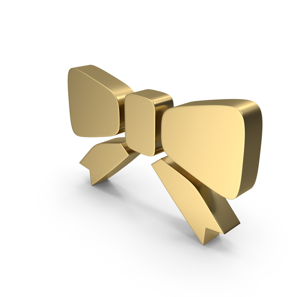 Logo: Golden Bow Icon PNG & PSD Images