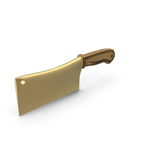 Golden Cleaver PNG & PSD Images Golden Cleaver PNG & PSD Images