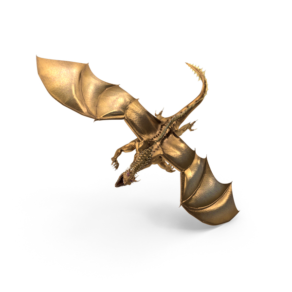 Golden Dragon Attacking PNG & PSD Images Golden Dragon Attacking PNG & PSD Images