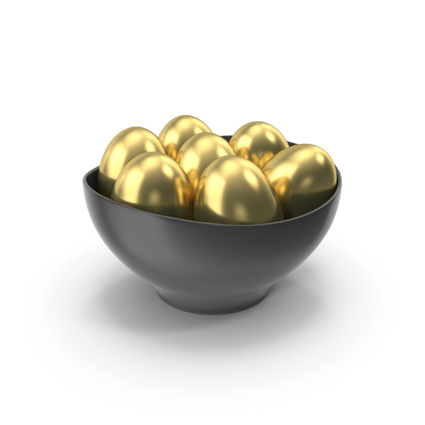 Golden Eggs In Black Bowl PNG & PSD Images Golden Eggs In Black Bowl PNG & PSD Images