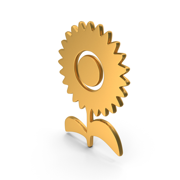 Symbols: Golden Flower Logo PNG & PSD Images