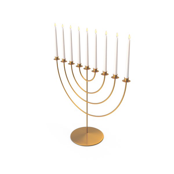 Candelabra: Golden Hanukkah Menorah Candelabrum With Candles PNG & PSD Images Candelabra: Golden Hanukkah Menorah Candelabrum With Candles PNG & PSD Images