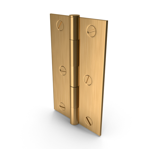 Golden Hinge With Screwhead PNG & PSD Images Golden Hinge With Screwhead PNG & PSD Images