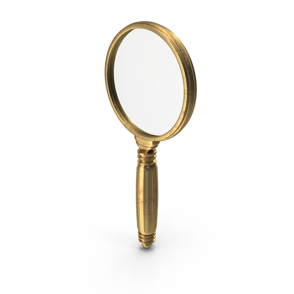 Golden Magnifying Glass PNG & PSD Images