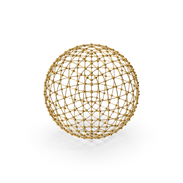 Golden Network Sphere PNG & PSD Images Golden Network Sphere PNG & PSD Images