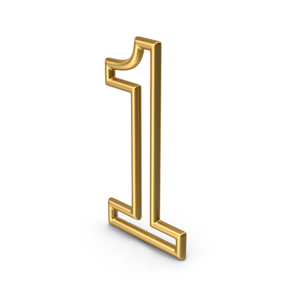 Golden Number 1 PNG & PSD Images Golden Number 1 PNG & PSD Images