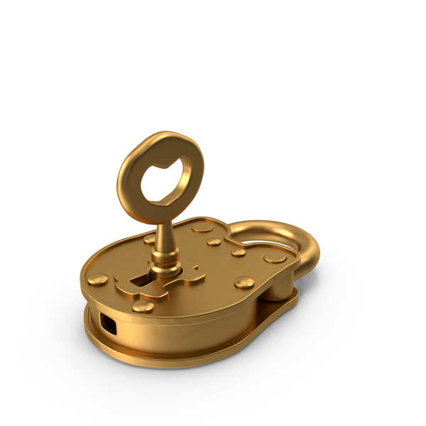 Golden Padlock PNG & PSD Images Golden Padlock PNG & PSD Images