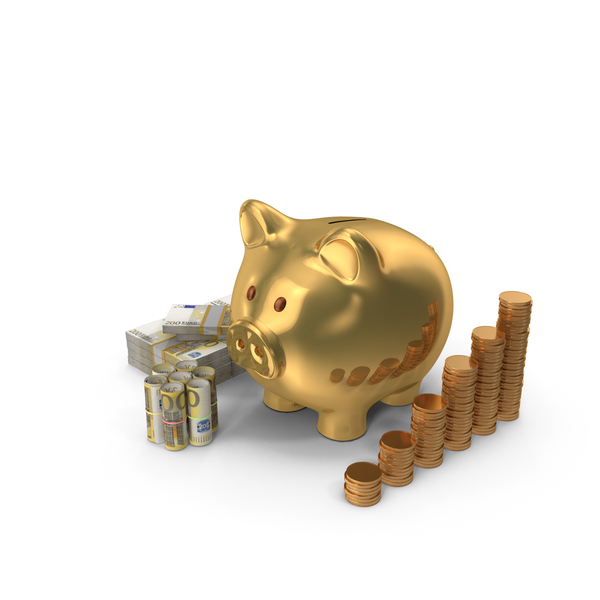 Currency: Golden Piggy Bank Save Gold Euro 200 Notes PNG & PSD Images Currency: Golden Piggy Bank Save Gold Euro 200 Notes PNG & PSD Images