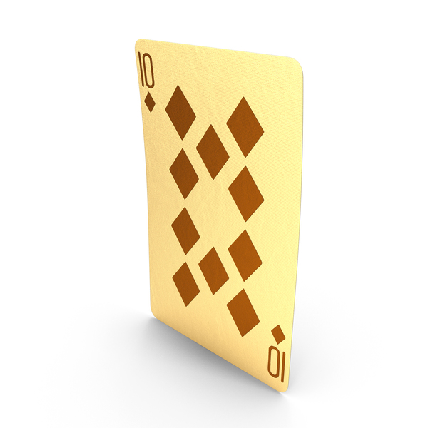 Golden Playing Cards 10 of Diamonds PNG & PSD Images Golden Playing Cards 10 of Diamonds PNG & PSD Images