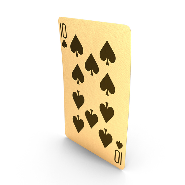 Golden Playing Cards 10 of Spades PNG & PSD Images Golden Playing Cards 10 of Spades PNG & PSD Images