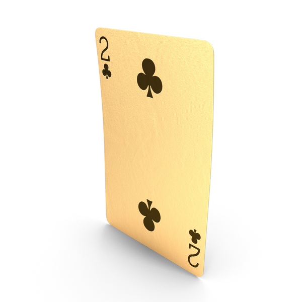 Golden Playing Cards 2 of Clubs PNG & PSD Images Golden Playing Cards 2 of Clubs PNG & PSD Images