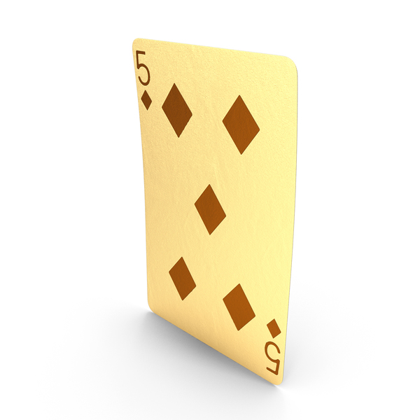 Golden Playing Cards 5 of Diamonds PNG & PSD Images Golden Playing Cards 5 of Diamonds PNG & PSD Images