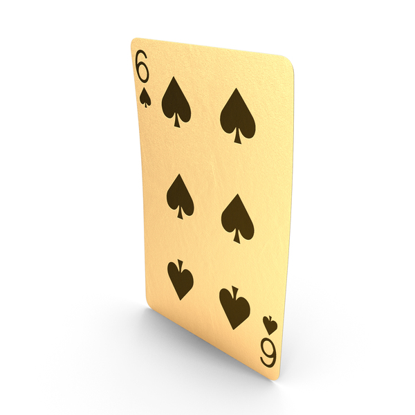 Golden Playing Cards 6 of Spades PNG & PSD Images Golden Playing Cards 6 of Spades PNG & PSD Images