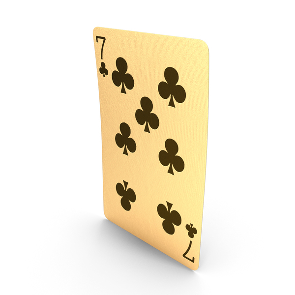 Golden Playing Cards 7 of Clubs PNG & PSD Images Golden Playing Cards 7 of Clubs PNG & PSD Images