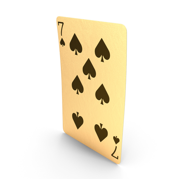 Golden Playing Cards 7 of Spades PNG & PSD Images Golden Playing Cards 7 of Spades PNG & PSD Images