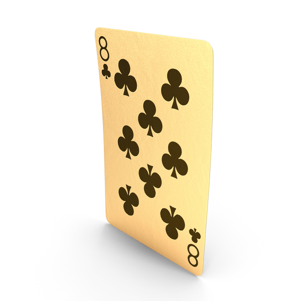 Golden Playing Cards 8 of Clubs PNG & PSD Images Golden Playing Cards 8 of Clubs PNG & PSD Images