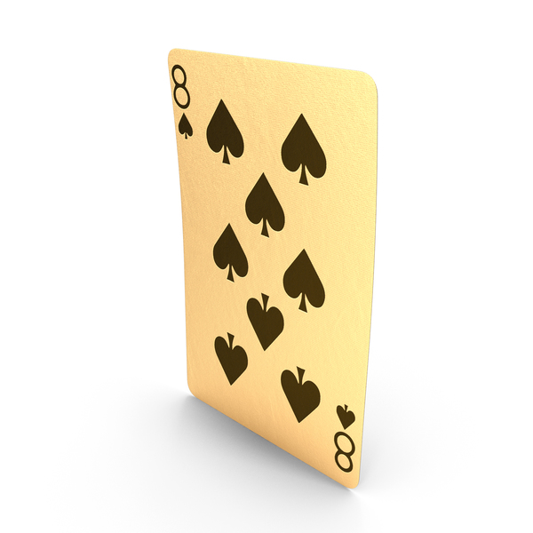 Golden Playing Cards 8 of Spades PNG & PSD Images Golden Playing Cards 8 of Spades PNG & PSD Images