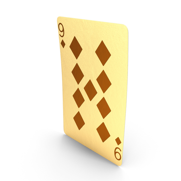 Golden Playing Cards 9 of Diamonds PNG & PSD Images Golden Playing Cards 9 of Diamonds PNG & PSD Images