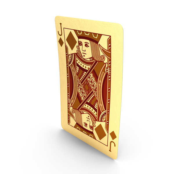 Golden Playing Cards Jack of Diamonds PNG & PSD Images