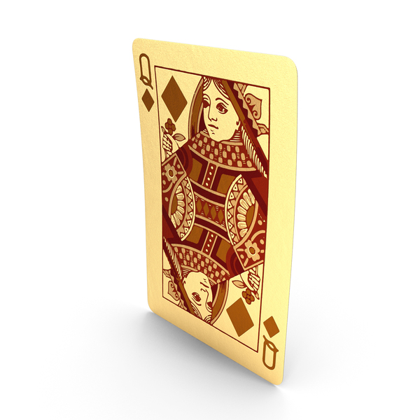 Golden Playing Cards Queen of Diamonds PNG & PSD Images Golden Playing Cards Queen of Diamonds PNG & PSD Images