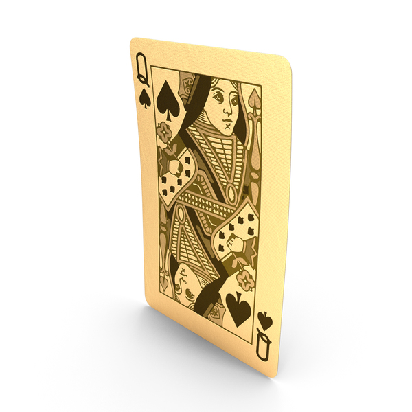 Golden Playing Cards Queen of Spades PNG & PSD Images Golden Playing Cards Queen of Spades PNG & PSD Images