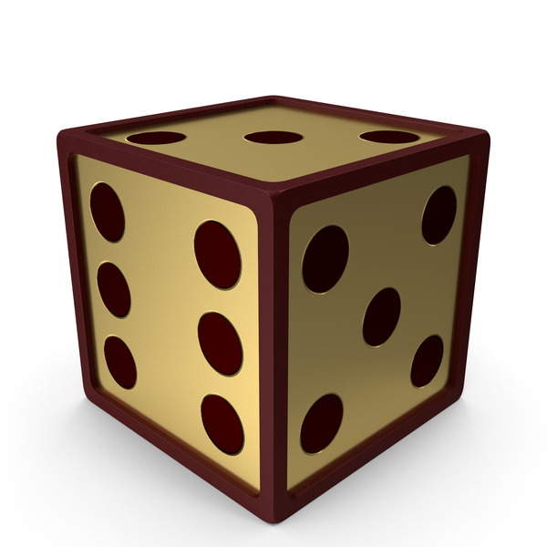 Golden Red Dice PNG & PSD Images